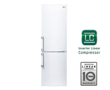 LG Automatisk avrimingi kombiskap , 190 cm (nettovolum 318 liter), GBB539SWCFE